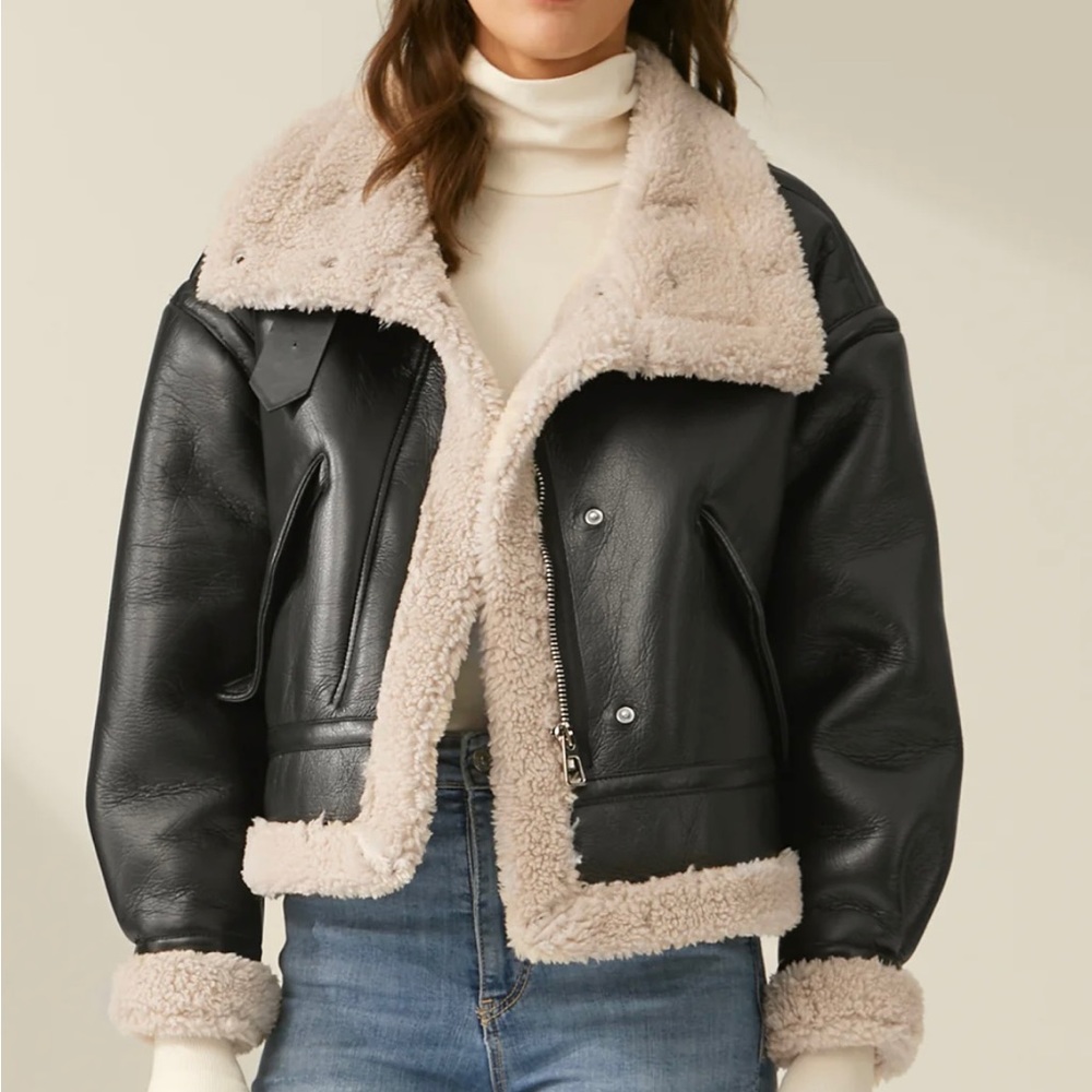 Leather Shearling Jacket